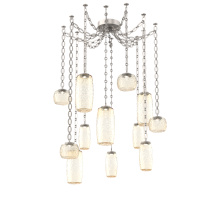 Hammerton SNB0091-12-BS-A-CH2-L1 - Vessel Multi Light Pendant Beige Silver