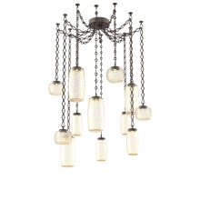 Hammerton SNB0091-12-FB-A-CH1-L1 - Vessel Multi Light Pendant Flat Bronze