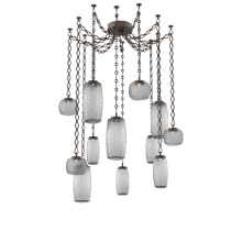 Hammerton SNB0091-12-FB-S-CH1-L1 - Vessel Multi Light Pendant Flat Bronze