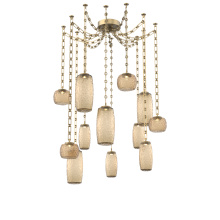 Hammerton SNB0091-12-GB-B-CH3-L1 - Vessel Multi Light Pendant Gilded Brass