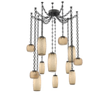 Hammerton SNB0091-12-MB-B-CH2-L1 - Vessel Multi Light Pendant Matte Black