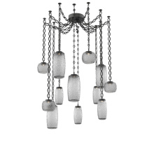 Hammerton SNB0091-12-MB-S-CH2-L1 - Vessel Multi Light Pendant Matte Black