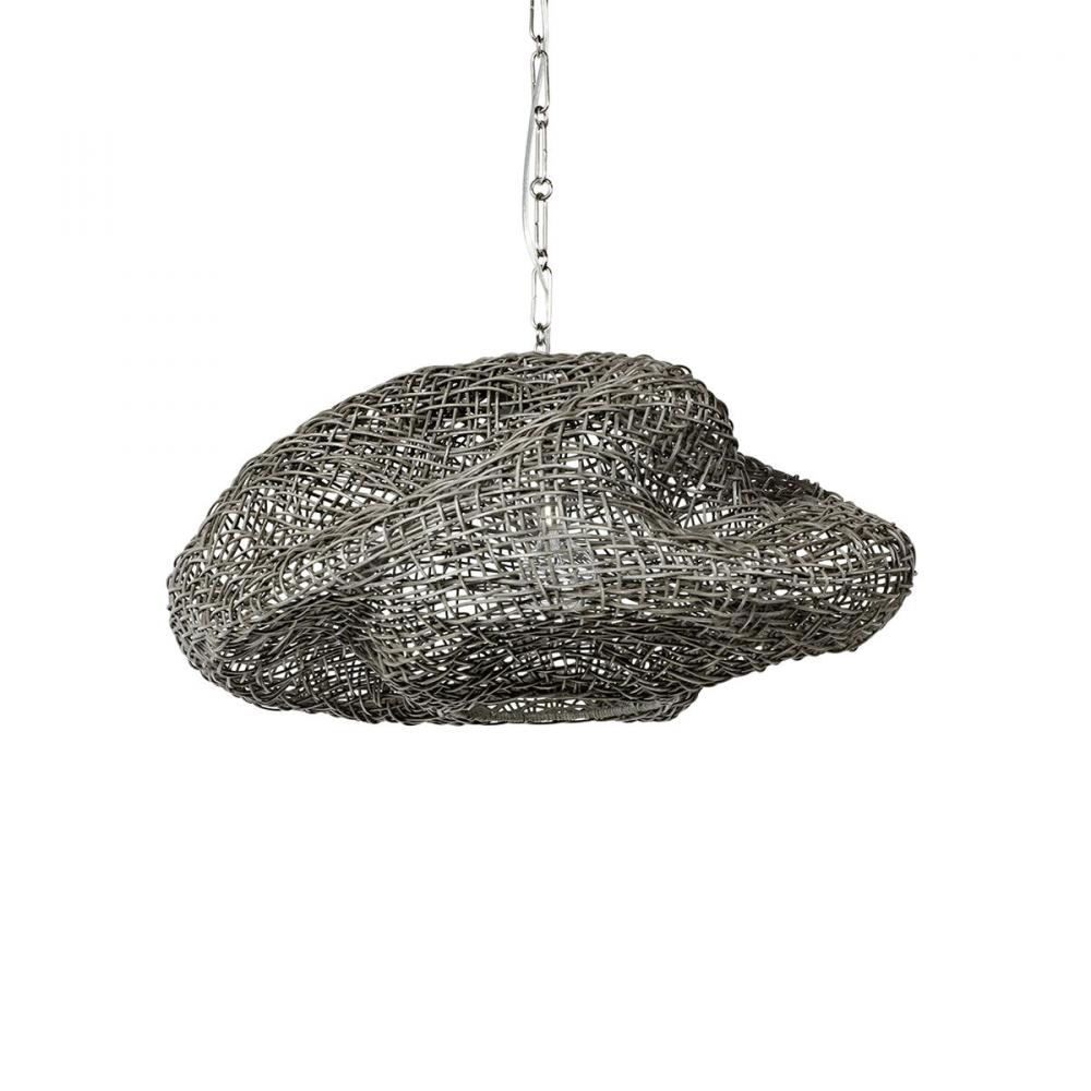 Andorra Wicker Pendant Small Grey