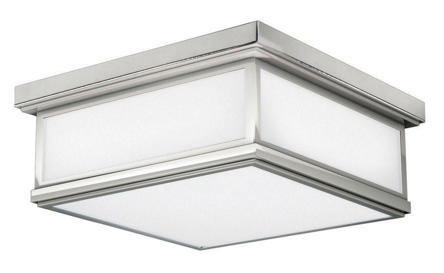 Ceiling Avenue Kalla Frost Polished Nickel E26 Incandescent 2 X 40W