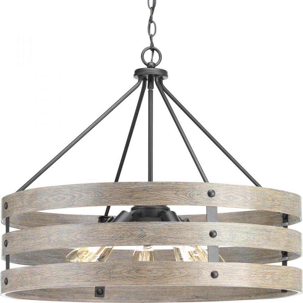 Gulliver Collection Five-Light Graphite Coastal Pendant Light