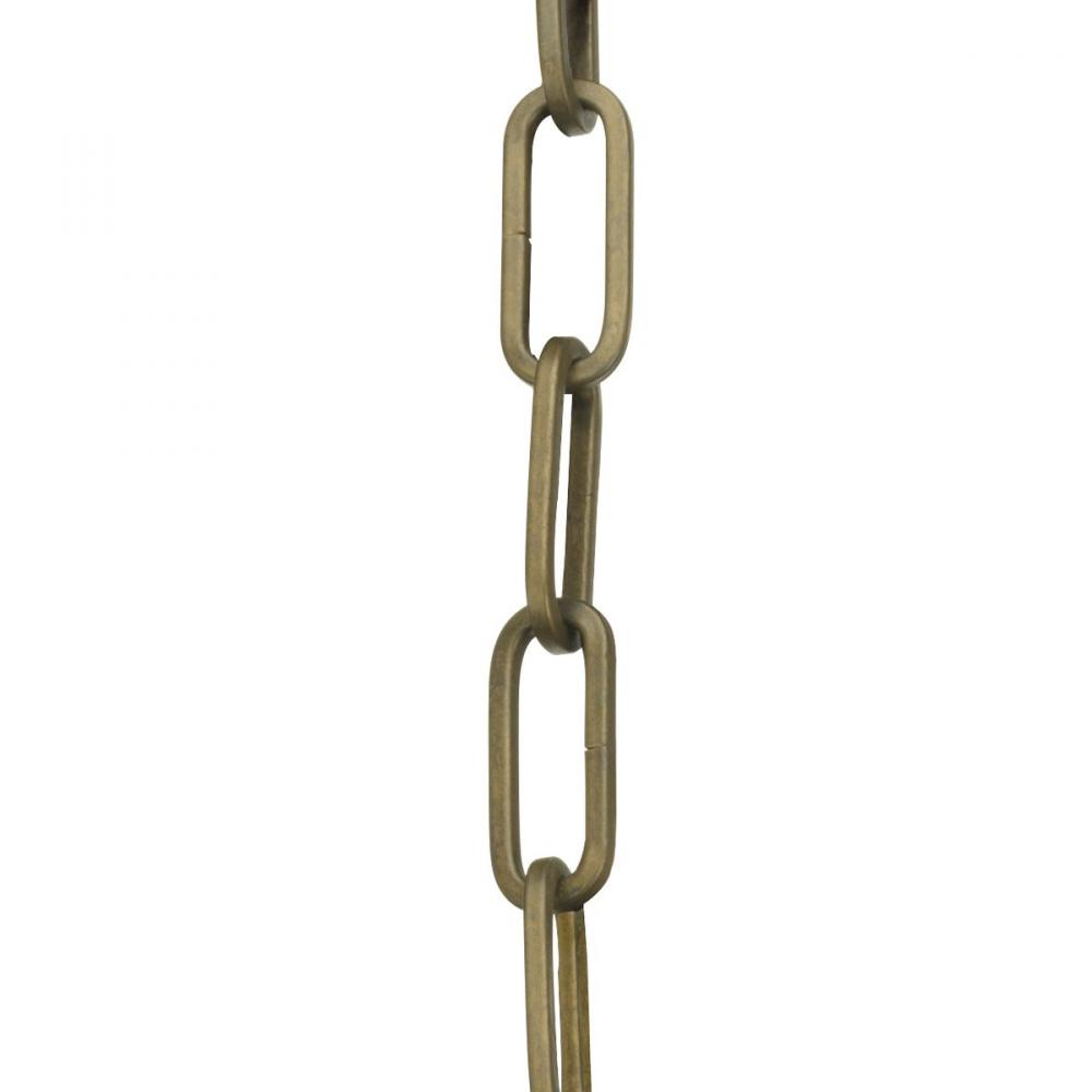 Accessory Chain - 10' of 9 Gauge Chain in Aged Brass