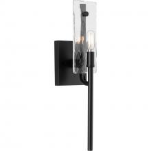 Progress P710121-31M - Rivera Collection One-Light Matte Black Luxe Industrial Wall Bracket