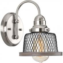 Progress P300042-009 - Tilley Collection One-Light Brushed Nickel Coastal Bath Vanity Light