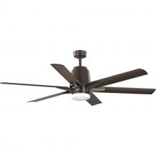 Progress P250026-129-30 - Arlo Collection 60" Indoor/Outdoor Six-Blade Architectural Bronze Ceiling Fan