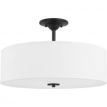 Progress P350167-143 - Inspire Collection Graphite Three-Light 18" Semi-Flush Mount