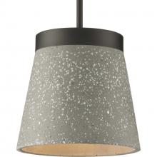 Progress P500313-143 - Terrazzo Collection One-Light Graphite and Grey Terrazzo Hanging Pendant Light