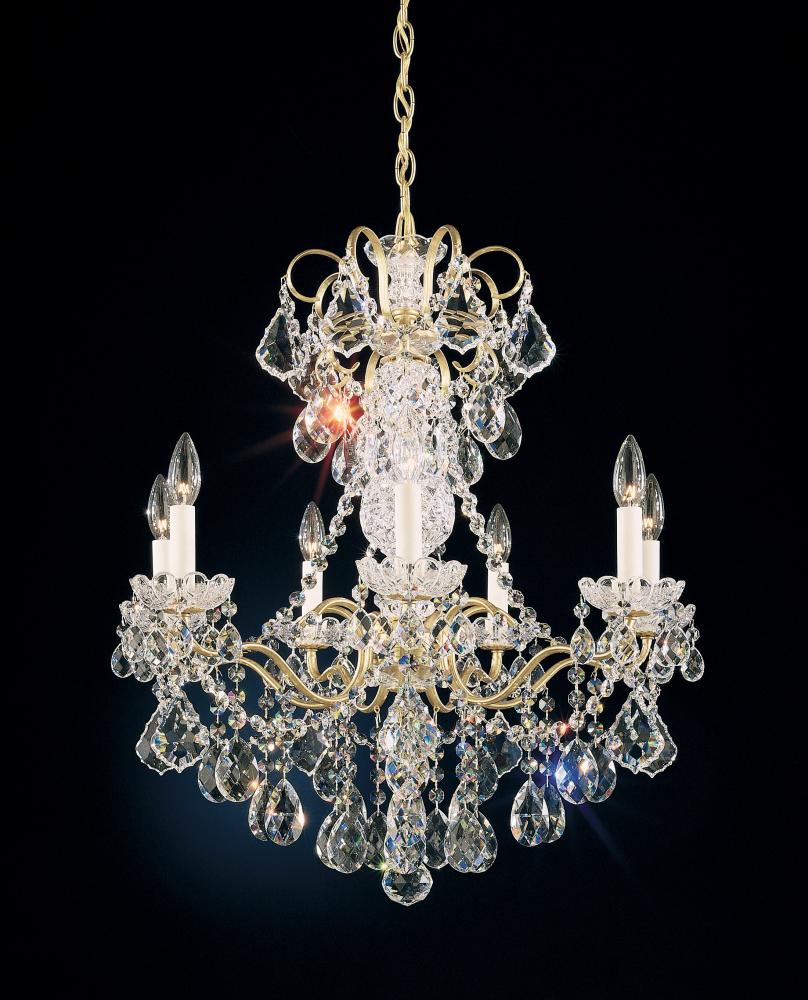 New Orleans 7 Light 120V Chandelier in Heirloom Gold with Clear Radiance Crystal