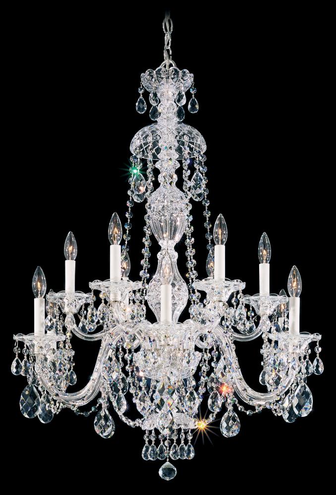 Sterling 12 Light 120V Chandelier in Aurelia with Clear Radiance Crystal