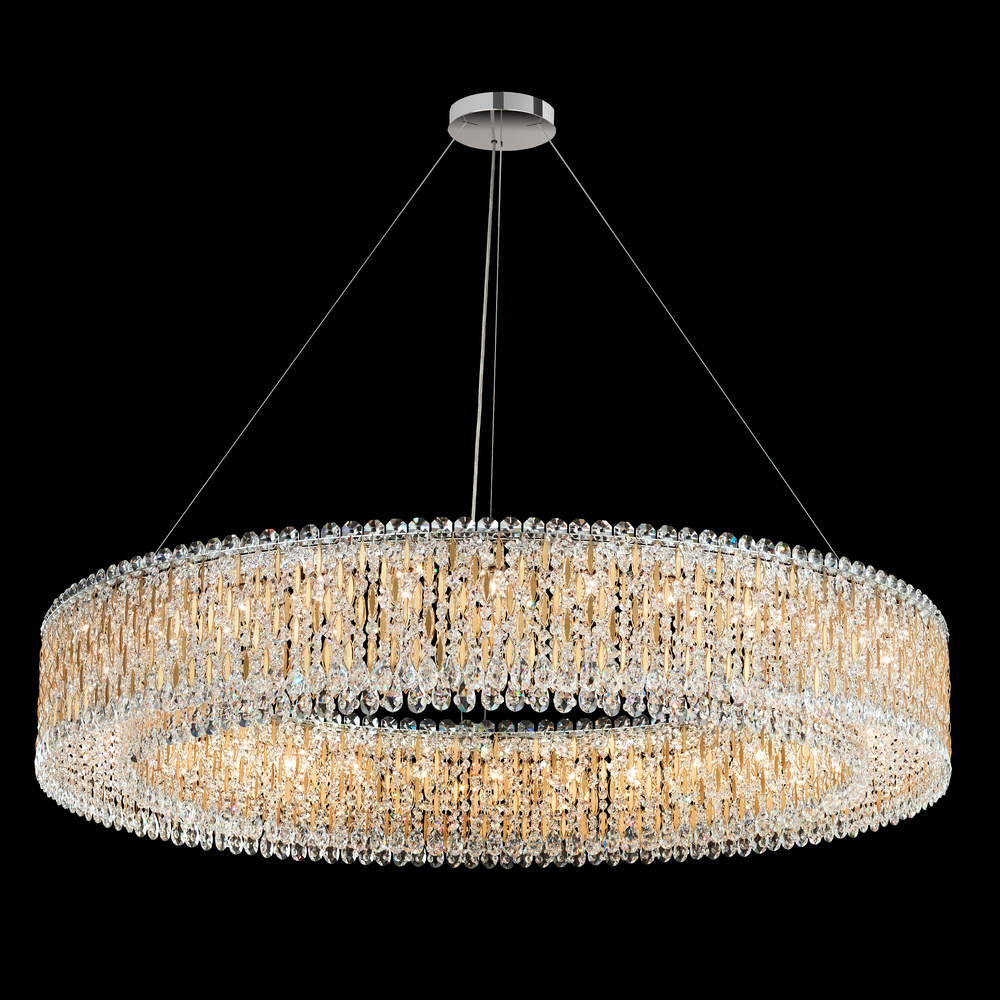 Sarella 32 Light 120V Pendant in Heirloom Gold with Heritage Handcut Crystal