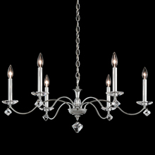 Schonbek 1870 MD1006N-40H - Modique 6 Light 120V Chandelier in Polished Silver with Clear Heritage Handcut Crystal