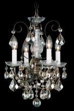 Schonbek 1870 3648-76H - New Orleans 4 Light 120V Chandelier in Heirloom Bronze with Heritage Handcut Crystal