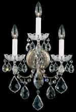 Schonbek 1870 3652-76S - New Orleans 3 Light 120V Wall Sconce in Heirloom Bronze with Clear Crystals from Swarovski