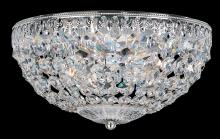 Schonbek 1870 1560-40R - Petit Crystal 4 Light 120V Flush Mount in Polished Silver with Clear Radiance Crystal