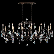 Schonbek 1870 3796N-48H - Renaissance 14 Light 120V Chandelier in Antique Silver with Heritage Handcut Crystal