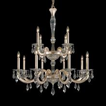 Schonbek 1870 S7612N-51R - Napoli 12 Light 120V Chandelier in Black with Clear Radiance Crystal