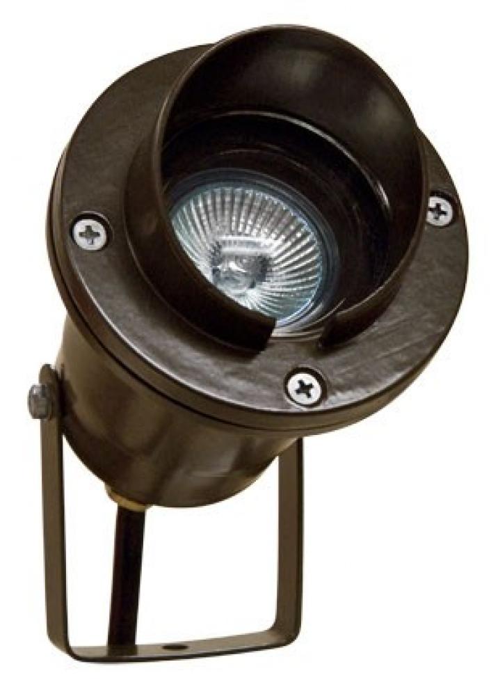 HOODED SPOT LIGHT W/YOKE 7W LED MR16 12V