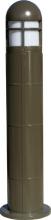 Dabmar D142-50-BZ - FIBERGLASS BOLLARD OPEN CAGE 50W HPS 120V