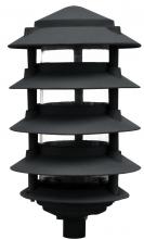 Dabmar D5569-B - PAGODA FIX 5 TIER 6"TOP 3" BASE G24 2 PIN 12W 60 LEDS