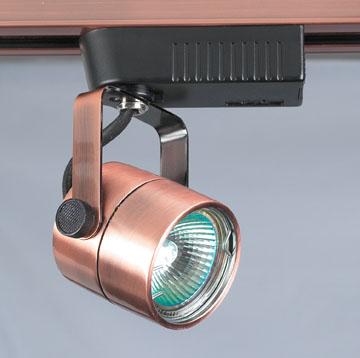 One Light Copper Track Head