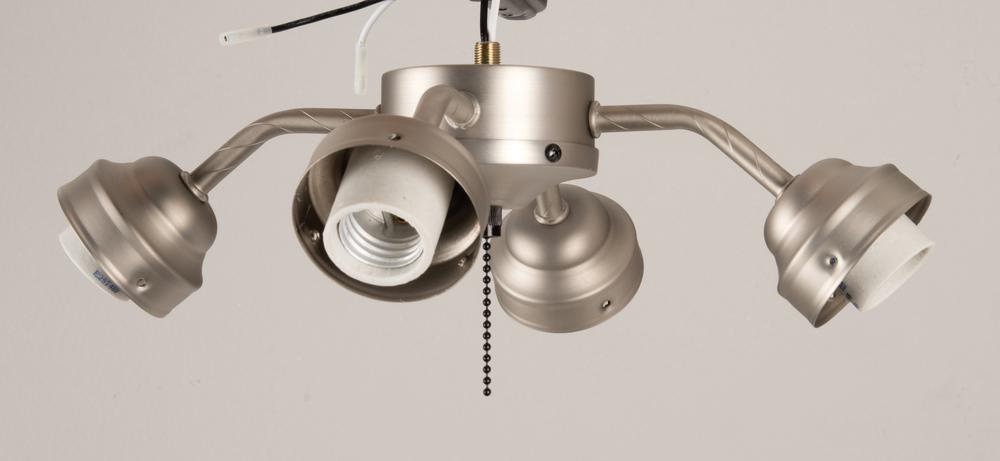 Universal 4 Light Fitter in Brushed Polished Nickel