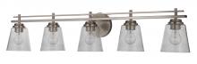 Craftmade 19642BNK5 - Drake 5 Light Vanity in Brushed Polished Nickel