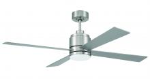 Craftmade MCY52BNK4 - 52" McCoy 4-Blade in Brushed Polished Nickel w/ Brushed Nickel Blades