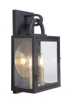 Craftmade ZA1612-TB - Wolford 2 Light Medium Outdoor Wall Mount in Textured Black