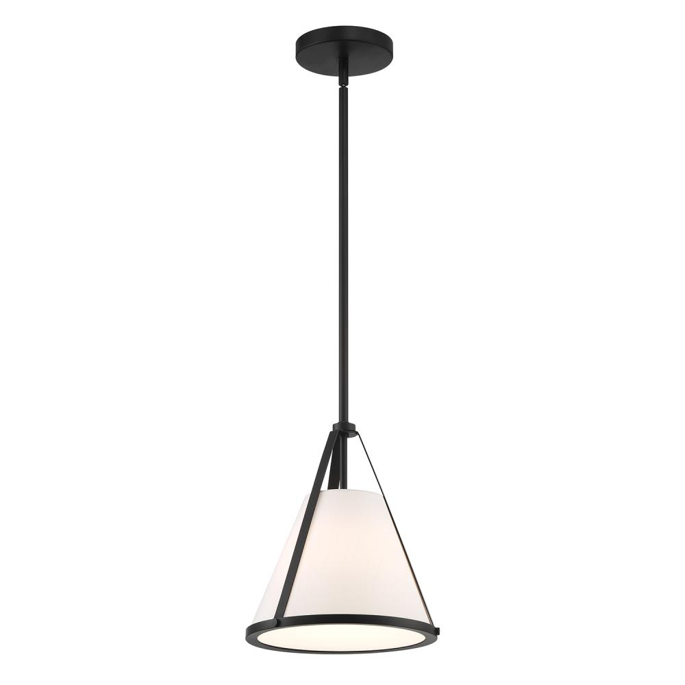 Fulton 1 Light Black Pendant