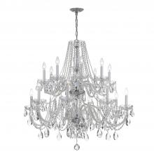 Crystorama 1139-CH-CL-SAQ - Traditional Crystal 16 Light Spectra Crystal Polished Chrome Chandelier