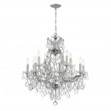 Crystorama 4412-CH-CL-SAQ - Maria Theresa 13 Light Spectra Crystal Polished Chrome Chandelier
