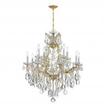 Crystorama 4413-GD-CL-SAQ - Maria Theresa 13 Light Spectra Crystal Gold Chandelier