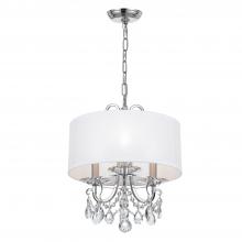 Crystorama 6623-CH-CL-S - Othello 3 Light Swarovski Strass Crystal Polished Chrome Mini Chandelier