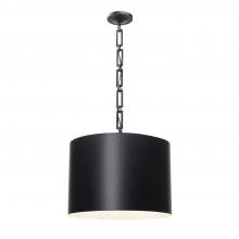 Crystorama 8686-MK-WH - Brian Patrick Flynn Alston 6 Light Matte Black + White Pendant