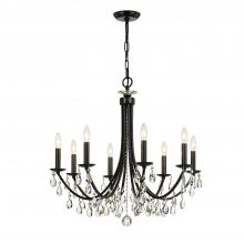 Crystorama 8828-VZ-CL-SAQ - Bridgehampton 8 Light Spectra Crystal Vibrant Bronze Chandelier