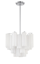 Crystorama ADD-300-CH-WH - Addis 4 Light Polished Chrome Chandelier