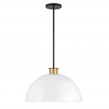 Crystorama GIG-815-BK-AG - Gigi 1 Light Black + Aged Brass Chandelier