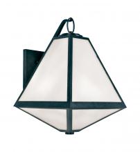 Crystorama GLA-9722-OP-BC - Brian Patrick Flynn Glacier 2 Light Black Charcoal Outdoor Sconce