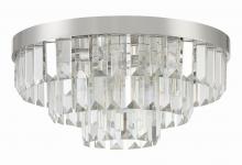 Crystorama HAY-1403-PN - Hayes 8 Light Polished Nickel Flush Mount