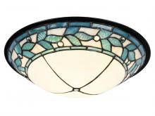 Dale Tiffany TH15477LED - Green Leaves Dome Flush Mount