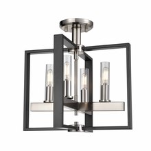 DVI DVP30211SN+GR-CL - Blairmore 4 Light Semi-Flush Mount