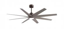 Matthews Fan Company ANLK-TB-BN-64 - Ariella 8-blade ceiling fan in Textured Bronze and Brushed Nickel blades