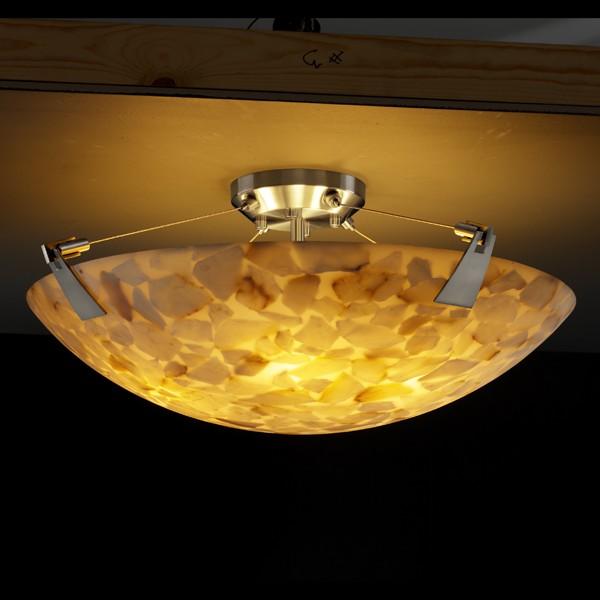 18" LED Semi-Flush Bowl w/ Tapered Clips