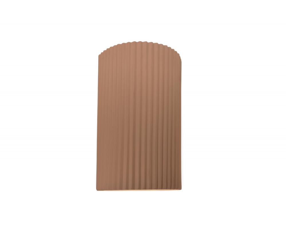 Small ADA Pleated Cylinder Wall Sconce