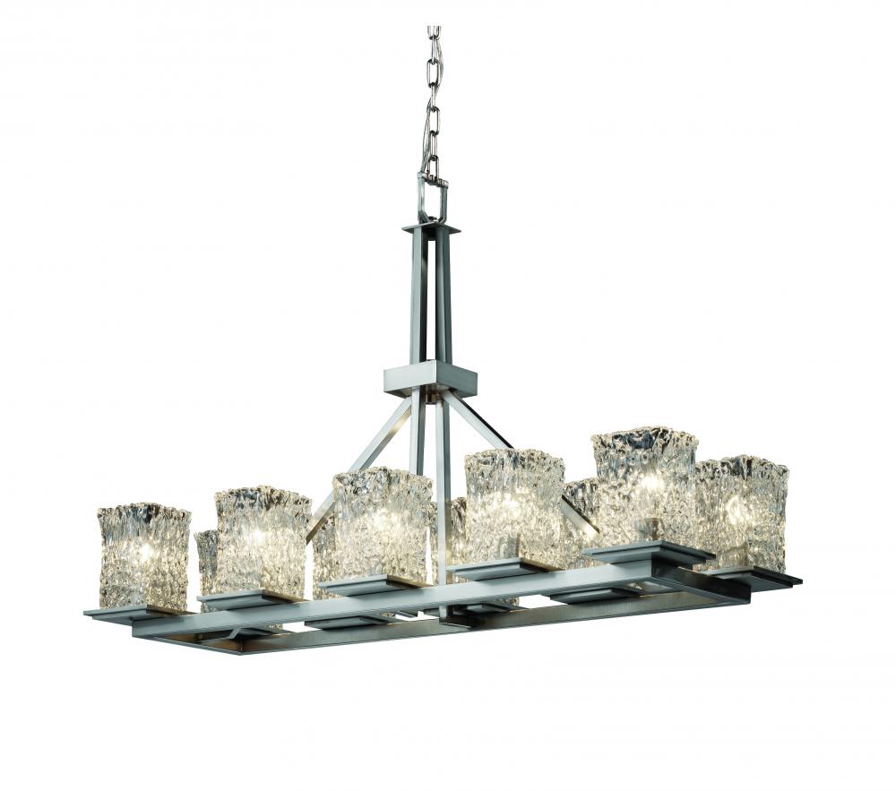 Montana 10-Light Rectangular Ring Chandelier