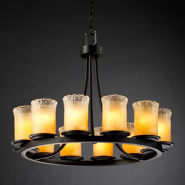 Dakota 12-Light Ring Chandelier (Short)